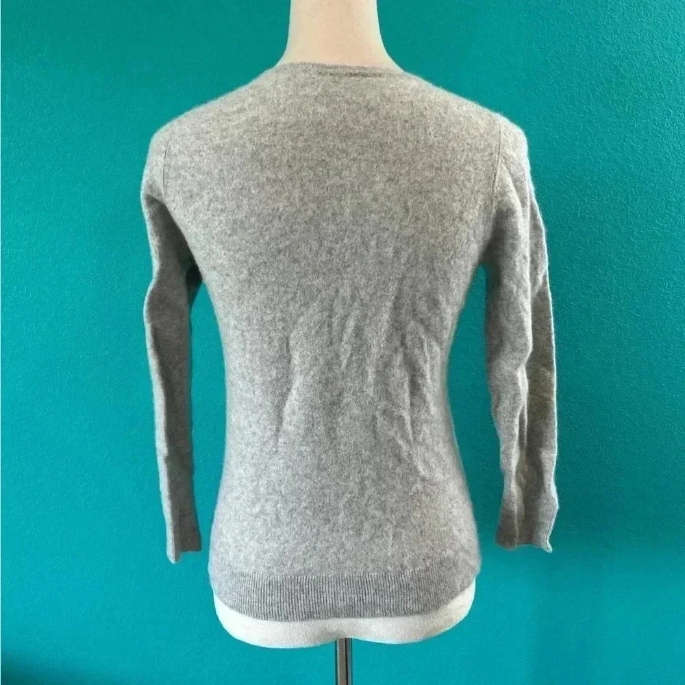 100% cashmere grey soft sweater - Picture 2 of 3